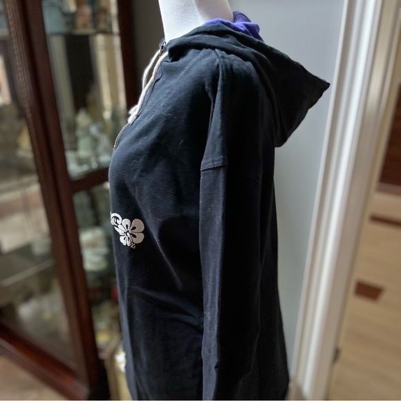 Cotton Hoodie~Kananaskis Country (Alberta)~Size M-Black - Picture 2 of 6